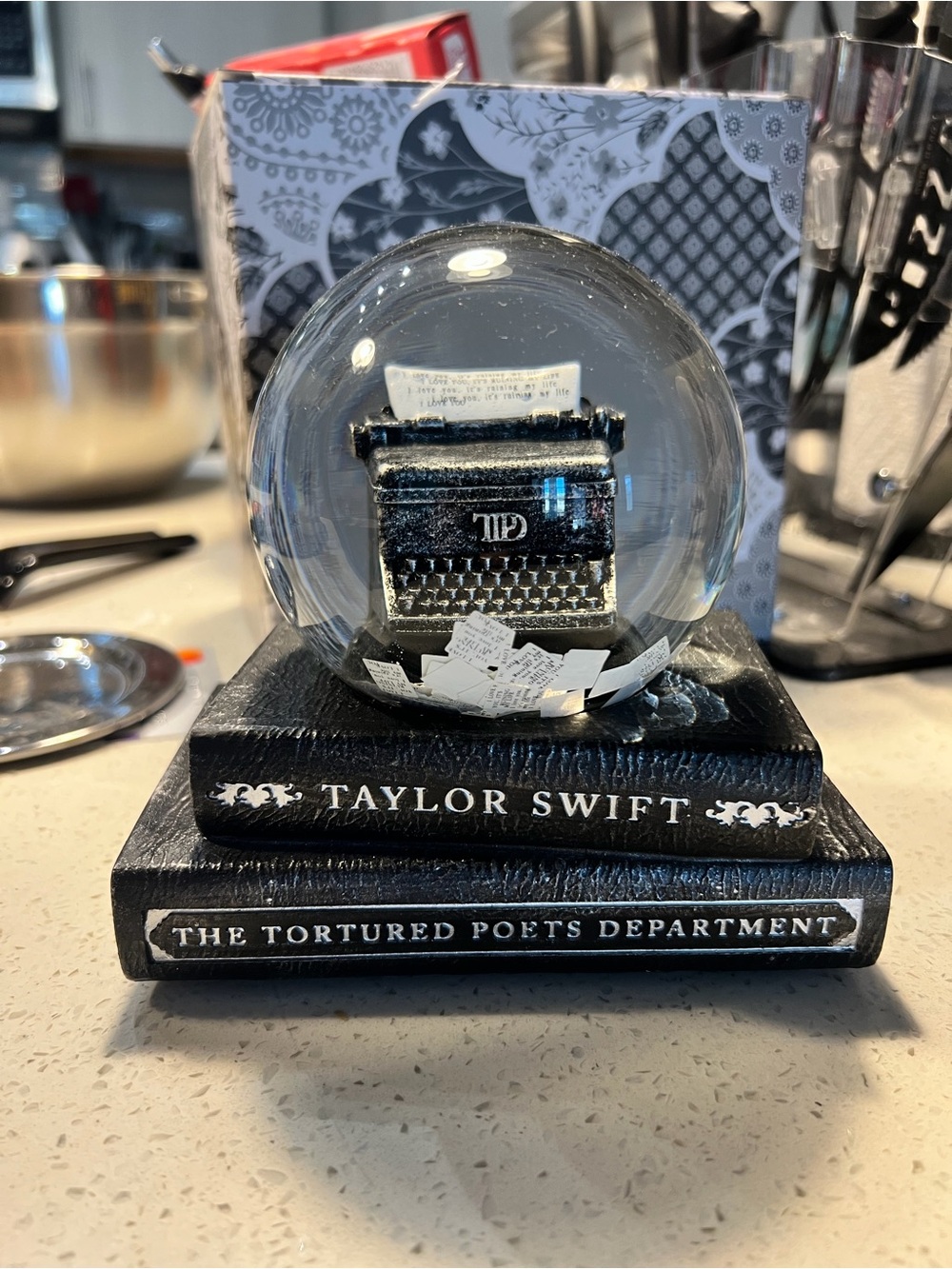 Taylor Swift The Tortured Poets Department Snow Globe